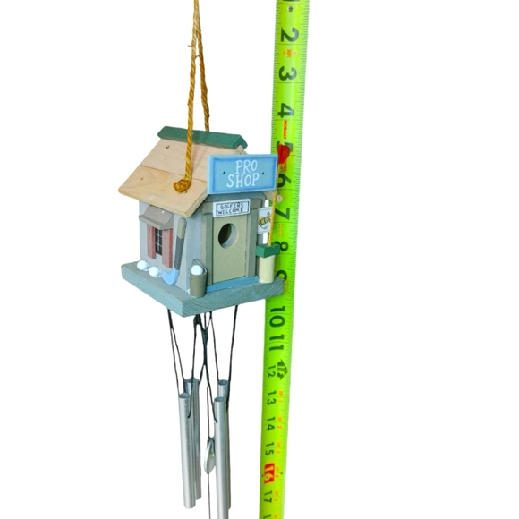 Wind Chime Golf Pro Shop Hand Made & Painted, Kitchie. For the Family Golfer - Picture 8 of 10